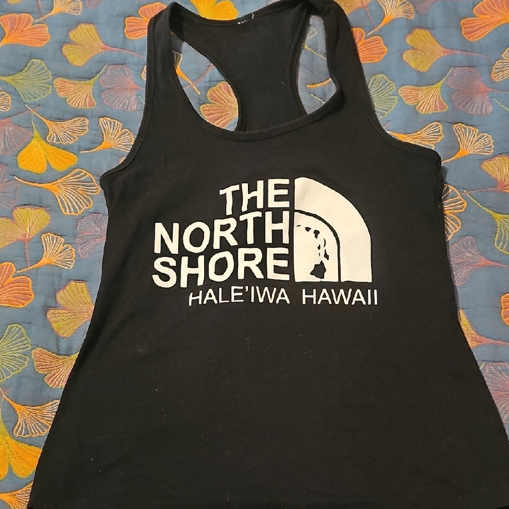 Black Tank Top North Shore Hale'iwa Hawaii Size M - Picture 1 of 3